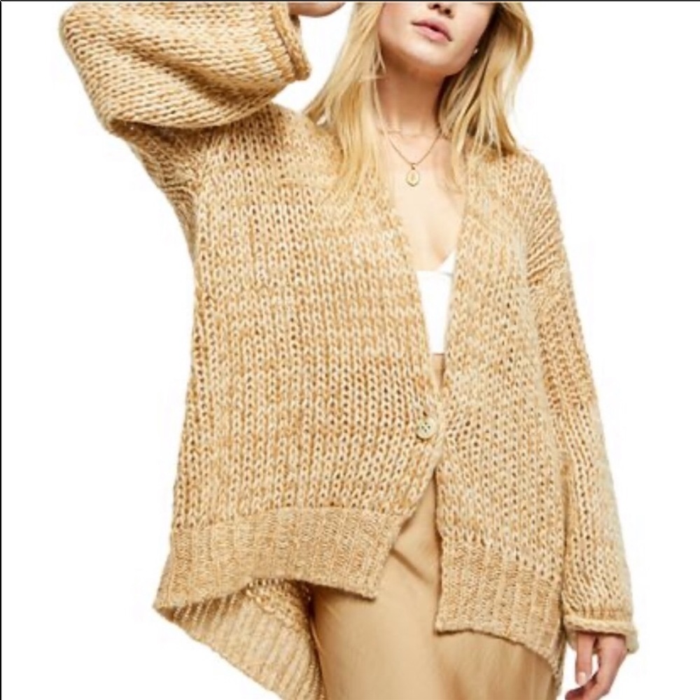 Home Town Wood Knit Loose Fit Cardigan Medium - Picture 5 of 7